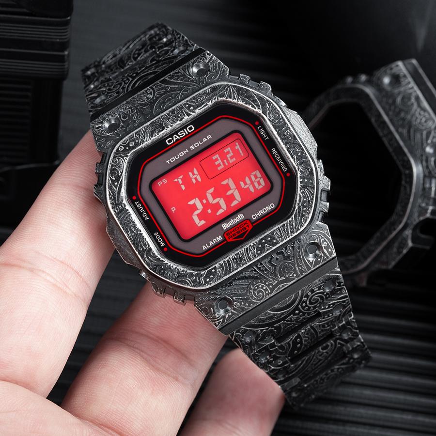 Casio Herren DIGITALE Serie 43mm Rote Uhr GW-B5600AR-1PR(Team788--)