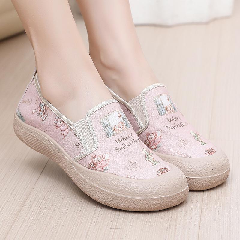 Casual shoes women's versatile 2025 mother shoes new foreign trade platform women's shoes spring single shoes women's round head