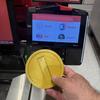 Porta carte a forma di moneta dorata stampato in 3D Pagamento contactless Tap to Pay Portamonete grande Forma di moneta Universale Porta carte di credito NFC