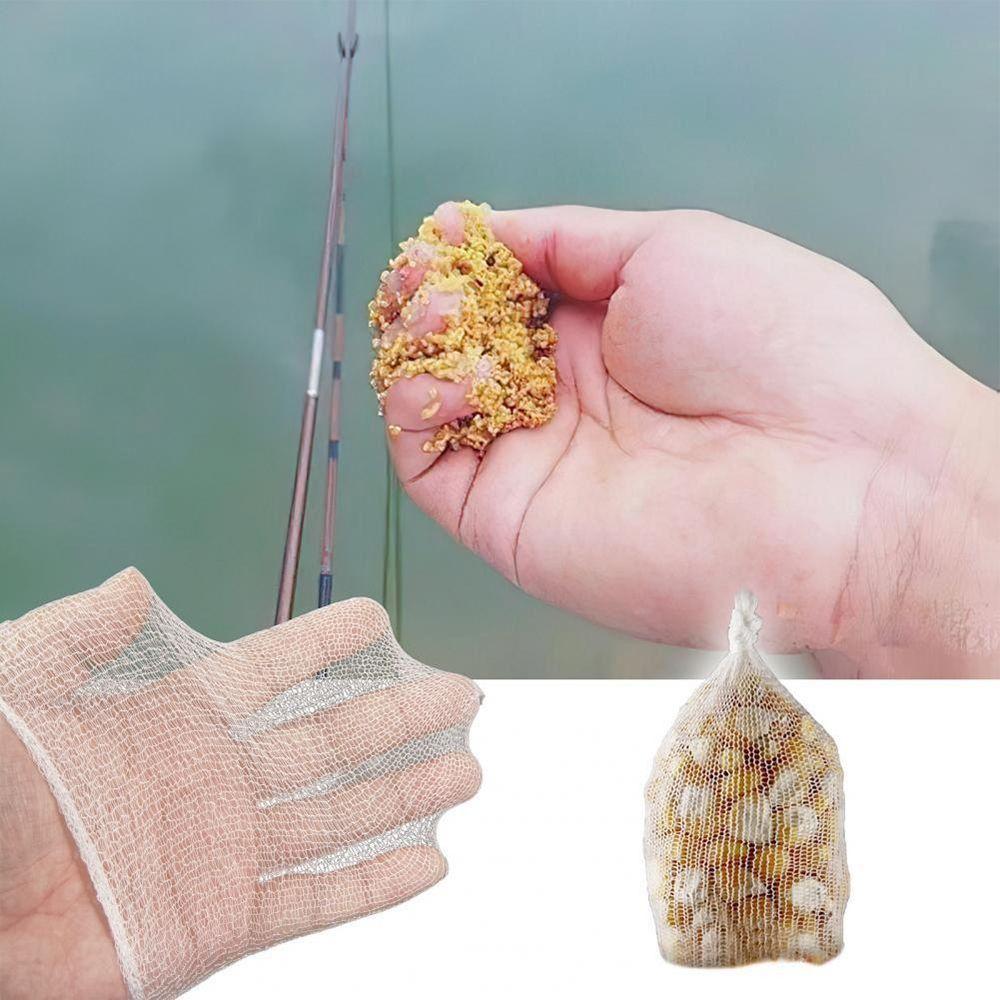 Soluble Bait Wrap Bag Fishing Lures Refill Net Fishing Accessories PVA Lure Mesh Portable for 5/10M 18/25/37MM