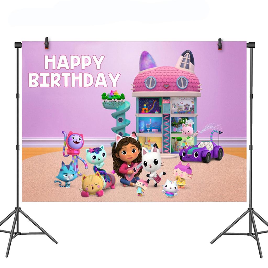 Gabby's Dollhouse Adventure Birthday Party Supplies & Decorations Set