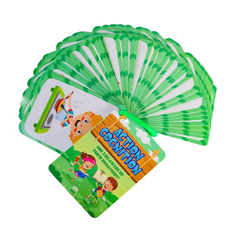 

50Pcs/Set Early Education Educational Toys Cognition Learning Card Funny Memory Flash Cards For Children Kids різнокольоровий