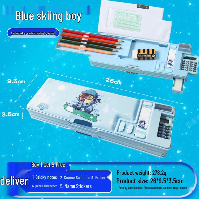 

Multi-functional Cartoon Pencil Case - Large Capacity Stationery Organizer 245mm*100mm