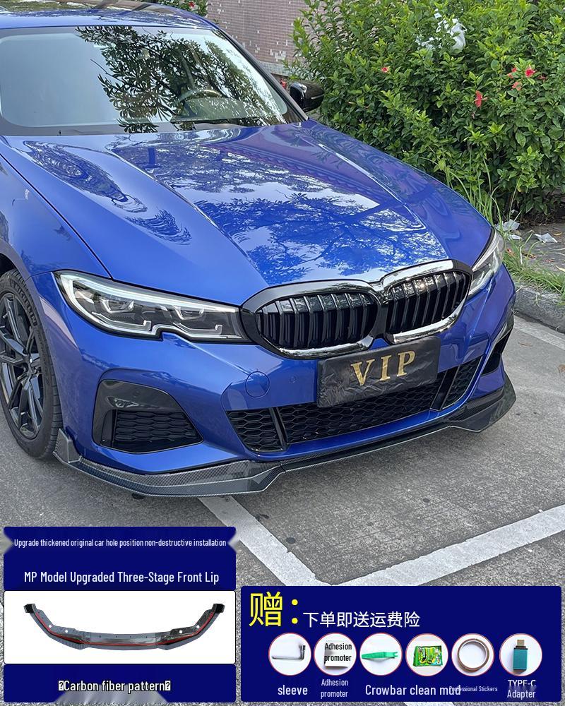 Front Lip & Bumper Kit for 20-25 BMW 3 Series - Black MP