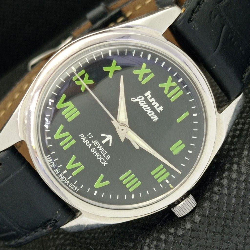 

USED HMT JAWAN INDIAN MENS MECHANICAL WATCH a307623-1 Sku584b-a307623