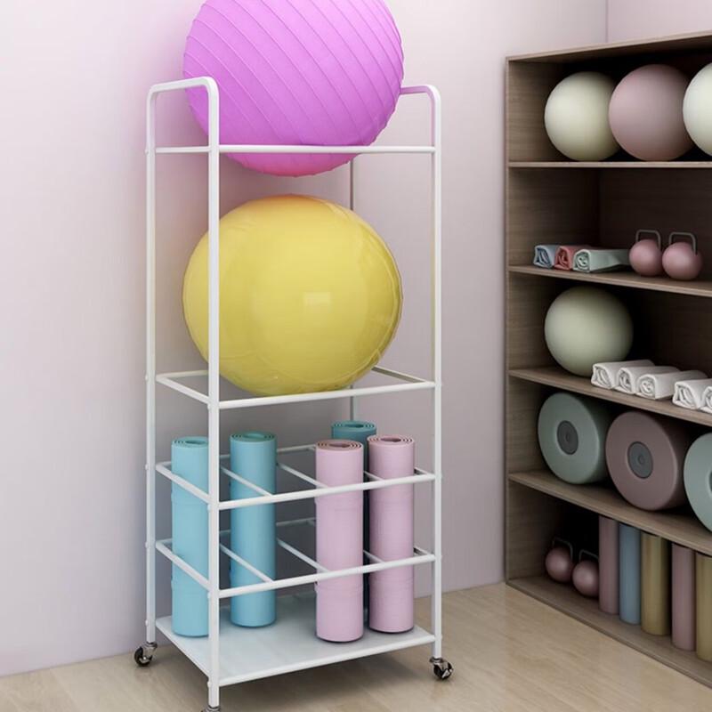 Yoga Mat Storage Rack with Wheels