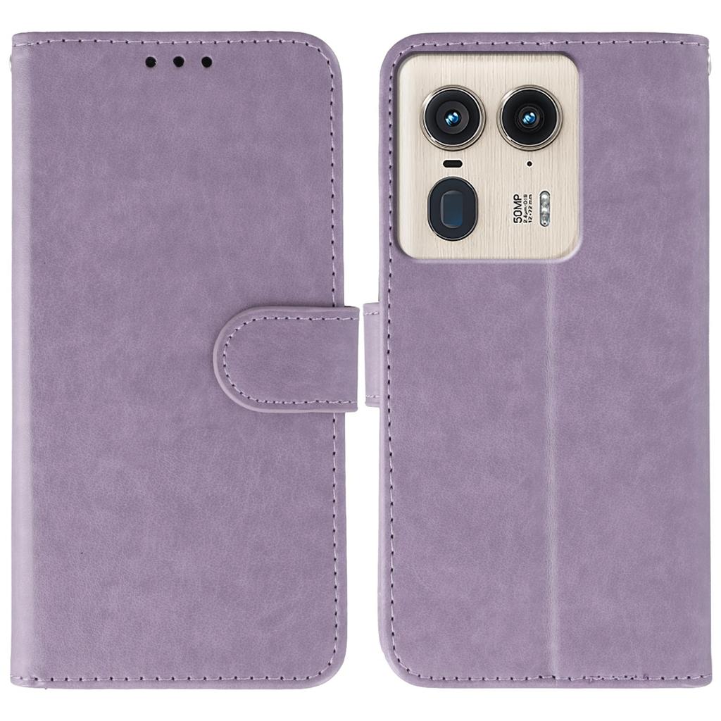 For Motorola Edge 50 Ultra 5G/Moto X50 Ultra 5G Case PU Leather Flip Wallet Phone Cover with Strap