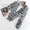 Leopard Print Furry Plush Belt Sexy Tassels Waistband Y2K Waist Belt  Costumes Accessory