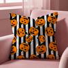 Cute Halloween scary pumpkin Cushion Cover Multi-Scene Pillow Cover for Home & Car - Reversible, Soft & Durable for Daily Use