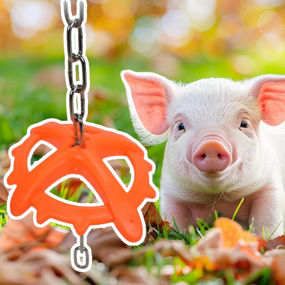 Livestock Chew Bite Toy Domestic Animal Anti-Fighting Toy High Strength Entertainment Device With Chain To Consume Excess Energy