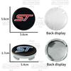 4Pcs Car Styling ST Emblem Wheel Center Hub Cover Sticker Rim Badge Accessories For Ford Focus Fiesta MK2 3 4 5 Kuga Mondeo Edge CVV1