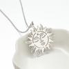 Stylish Stainless Steel Ancient Greek Sun Muse Pendant Necklace Gothic Vintage Necklace