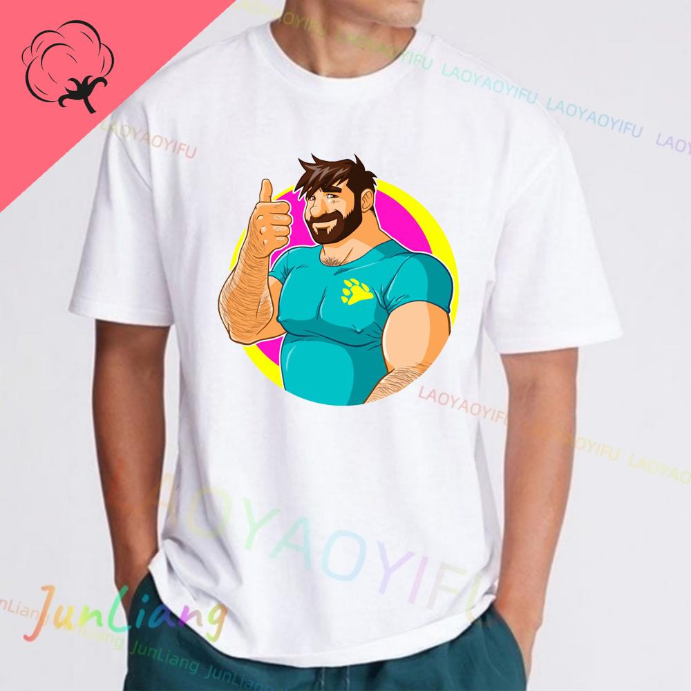 Funny Adam Likes Dungarees Bobo Bear Gay Art Pride Women Men Streetwear Bear Art Pride Mens Tshirts 100 Cotton Mens Clothing