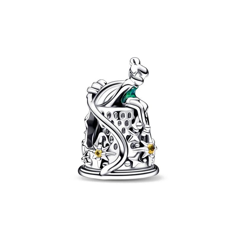 European 925 Silver Charm Pendant for Boys, Girls, Ducks, Planes, Mice Suitable for Original Bracelets DIY Jewelry Accessories