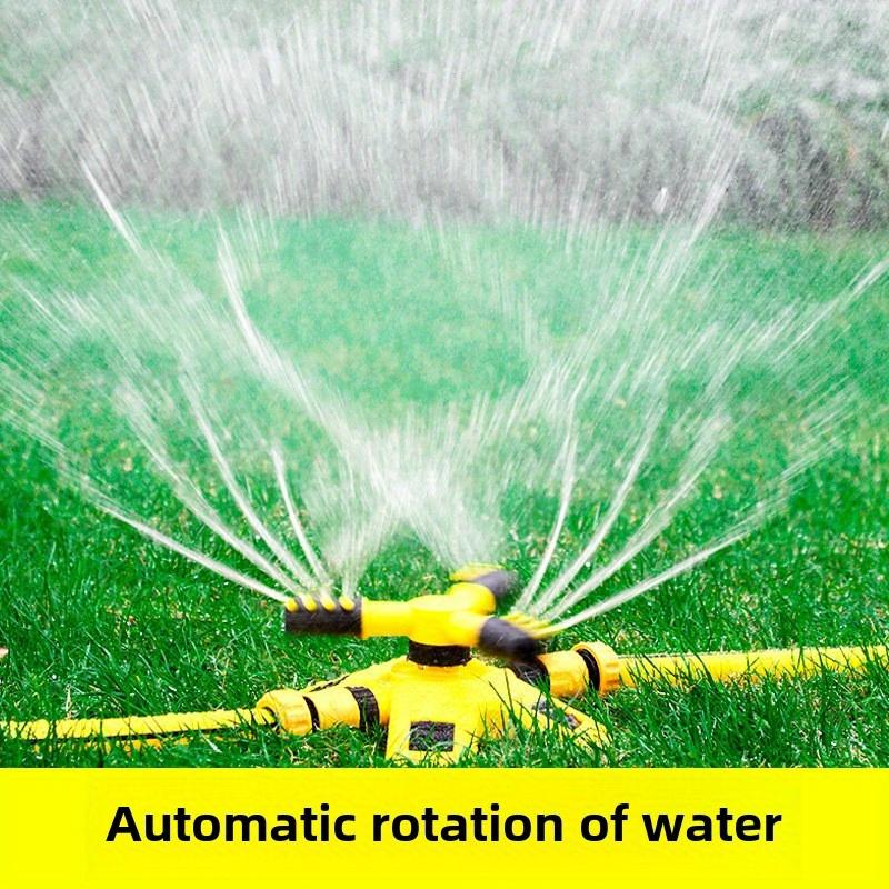 Lawn Automatic Water 360° Rotation Combination Adjustable Rotating Arms Rotary Triple Nozzle Outdoor Watering and Irrigation