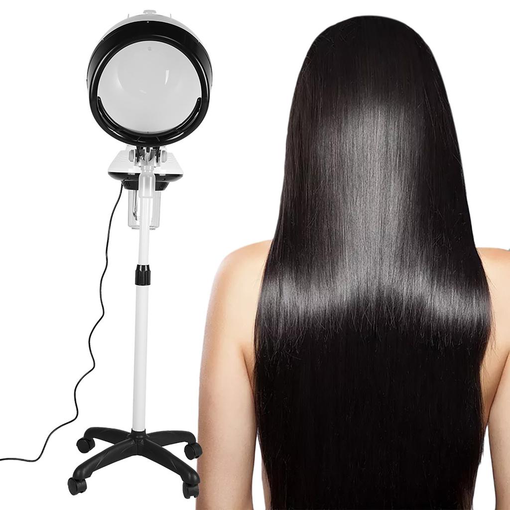 Floor Stand Salon Hair Steamer Heater Dyeing Perming Oil Treatment Machine Hairdressing ToolUS Plug