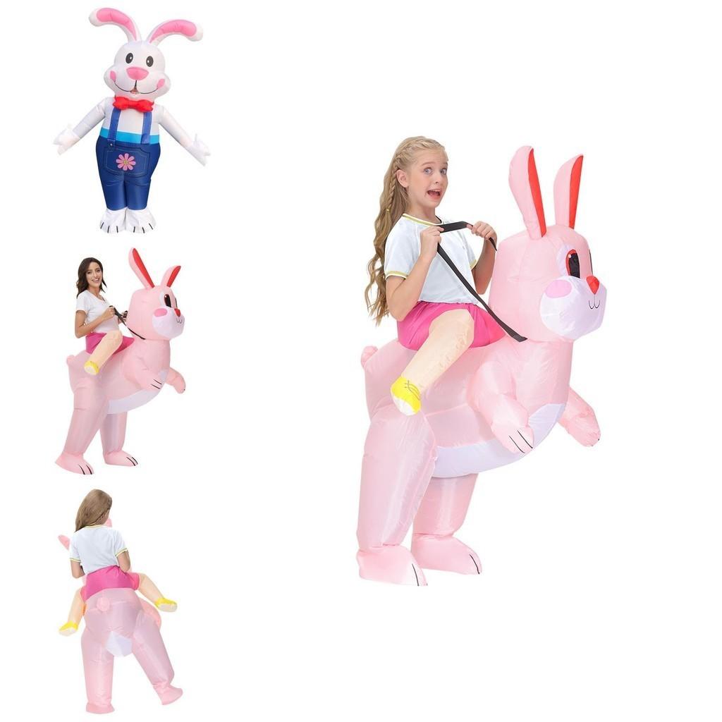 Easter Inflatable Rabbit Costume For Creative Halloween Stage Performance And Funny Cosplay Adult Size