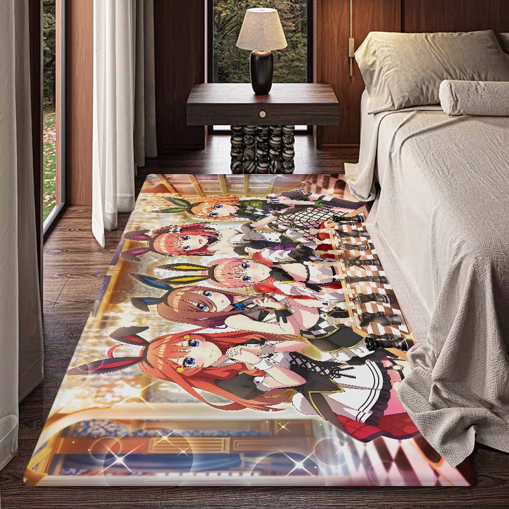 Anime The Q-Quintessential Q-Quintuplets Bathroom Mat Anti-slip Absorb Water Long Strip Cushion Bedroon Mat Welcome Doormat