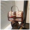 Cherry Print Crossbody Bag With Pu Material For Casual Streetwear Fans