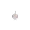 S925 Sterling Silver Iridescent Gradient Heart Charm for DIY Jewelry: Necklaces, Bracelets, and Foot Ornaments.