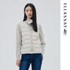 Women's Knitted Stand Collar Goose Down Jacket