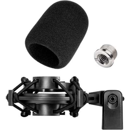 Etour AT2020 Shock Mount with Pop Filter, Vibration Noise Reduction, Compatible with AT2020USB+, AT2035, and ATR2050 [2-Year Manufacturer's Warranty],