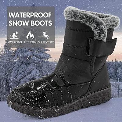 Fashion Winter Shoes Women Keep Warm Snow Boots 2025 Waterproof Non-Slip Cotton Padded Shoes Woman Platform Thicken Plush Ankle Boots