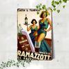 Vintage Ramazzotti Plåtskylt Retro Väggdekor Reklam Rustik Bar Café Hem Gåva