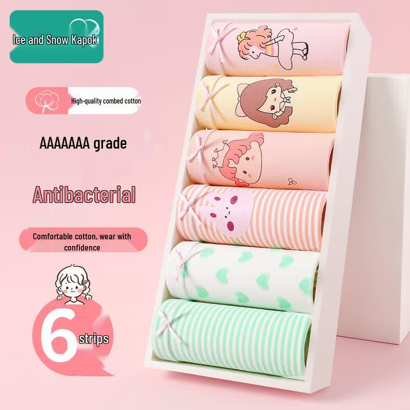 Girls Pure Cotton Breathable Briefs 130