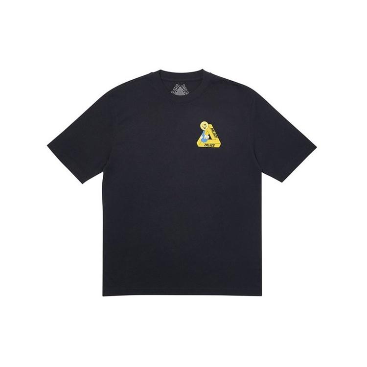 Palace Tri-Smiler Back Large Printing Short Sleeve Unisex Black PAL-TST-BLK