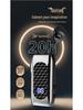 DR13 Clip-On Bluetooth Earphone with Retractable Pull-Out Line, 20H Battery, Digital Display, Business Call Vibration & Number Reporting.