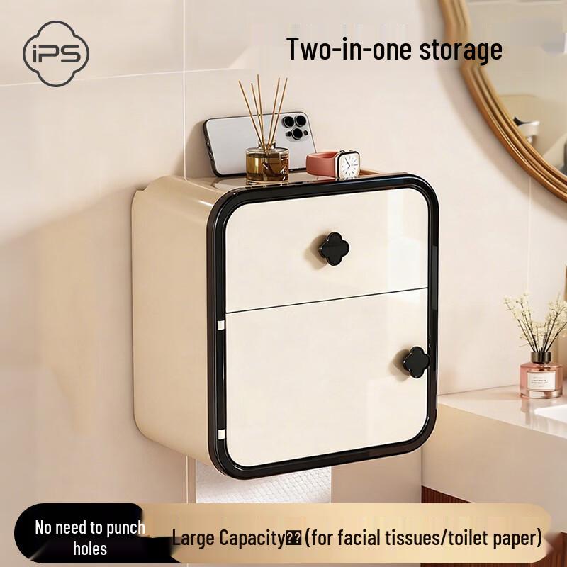 Bao Shi Drill-Free Wall-Mounted Bathroom Tissue  Toilet Paper Holder