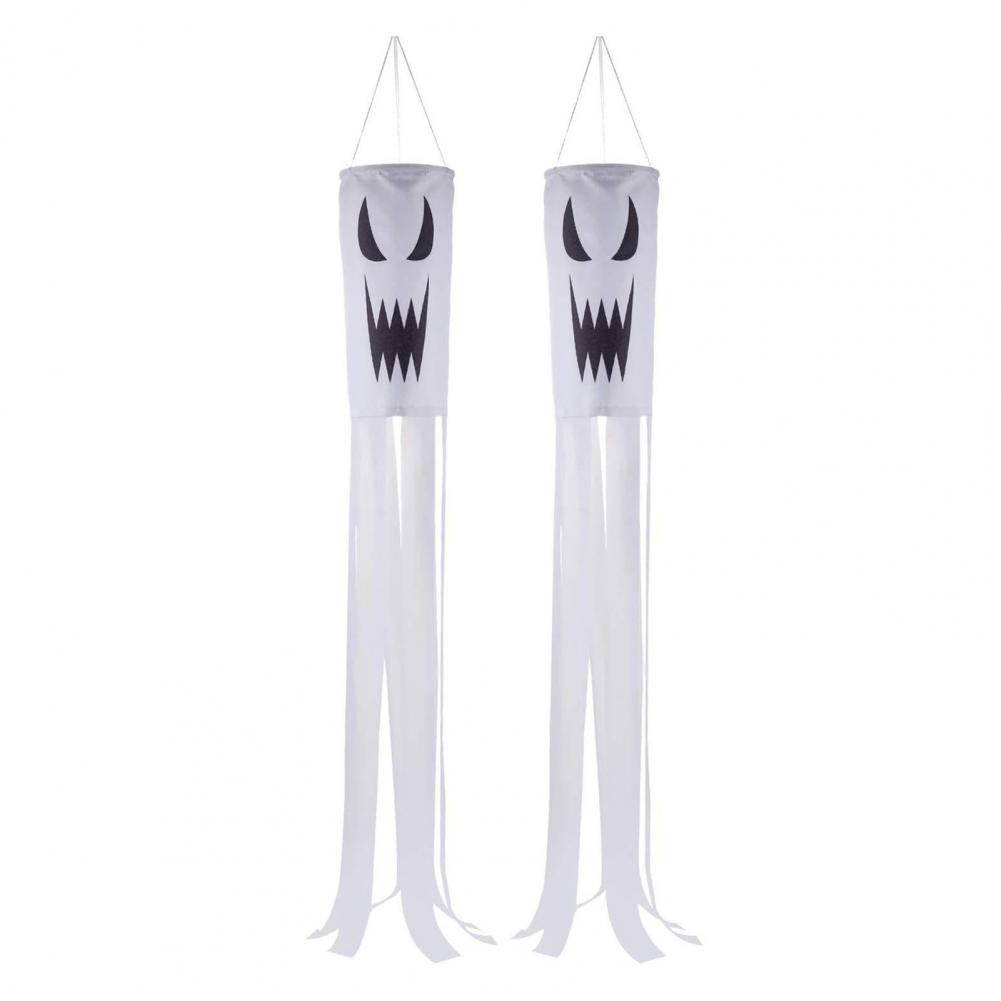 Halloween Windsäcke Geist Windsack Banner Gruselige Halloween Geist Windsack Dekorationen für Hof Garten Außen Zuhause