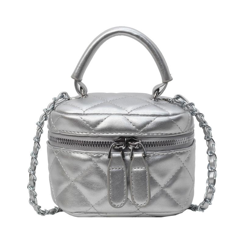 Handheld Small Bag Women's New Diamond Chain Bag Messenger Bag Versatile Casual Small Square Bag