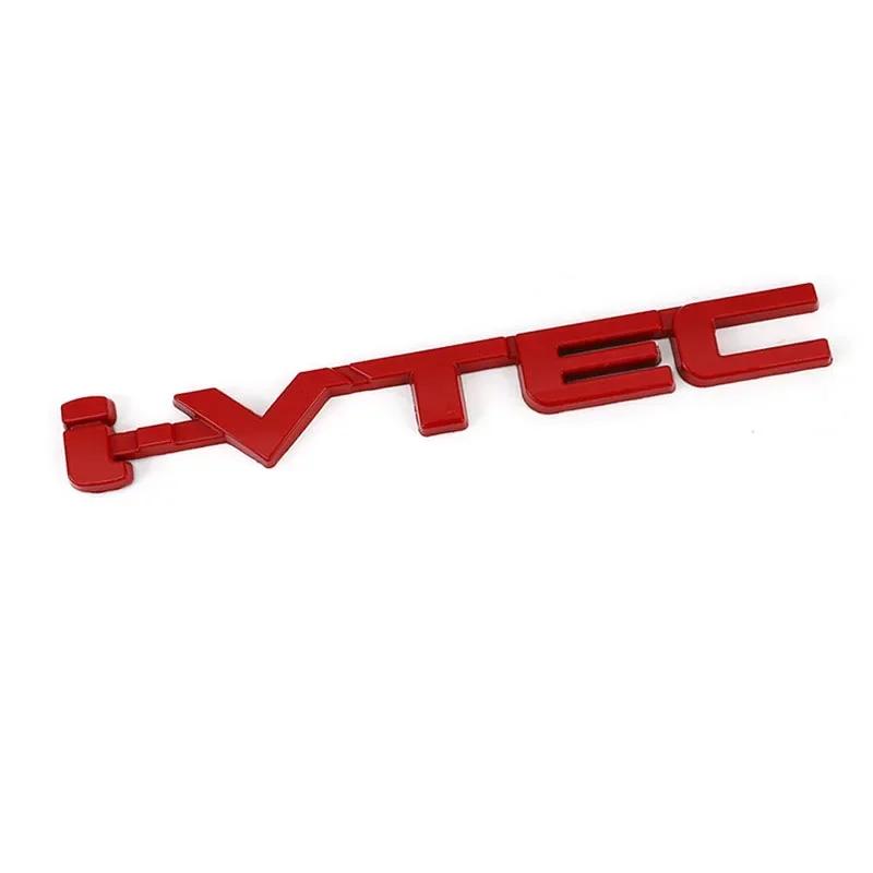 Car Sticker VTEC Emblem Decal for Honda  I VTEC Badge Fit Accord Odyssey CRV HRV Exterior Accessories Decoration