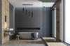 MODERN CEILING HANGING LAMP BLACK LED LAMP