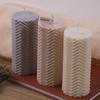 Geometric Silicone Candle Mold DIY Horizontal Stripes Cylindrical Scented Candle Making Soap Resin Carft Molds Home Crafts Decor