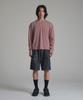 Noming Loose Fit Cropped Pigment Long Sleeve - Burgundy