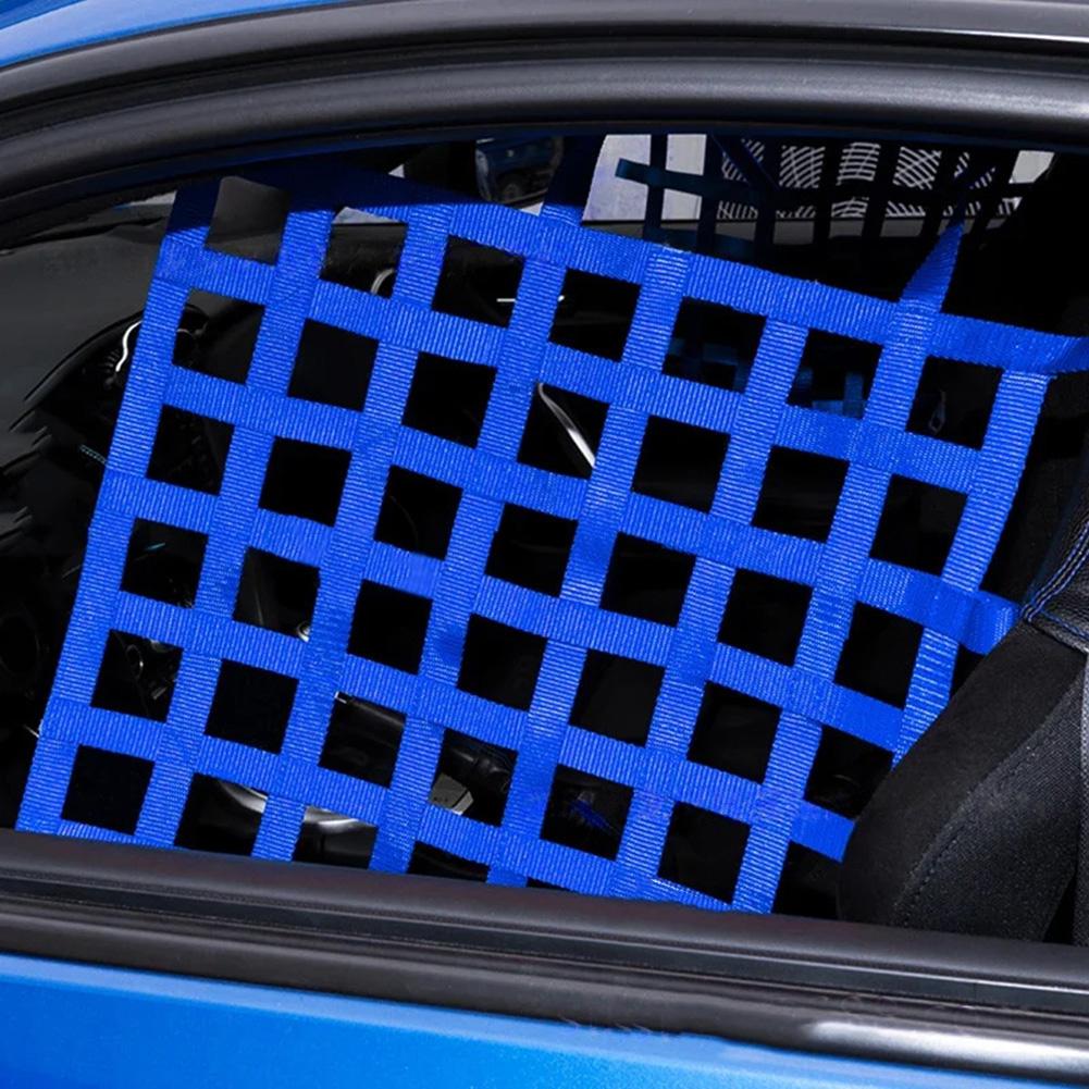 Car Racing Window Net Racing Rally Safety Equipment Window Protect Belts Safety Interior Accessories
