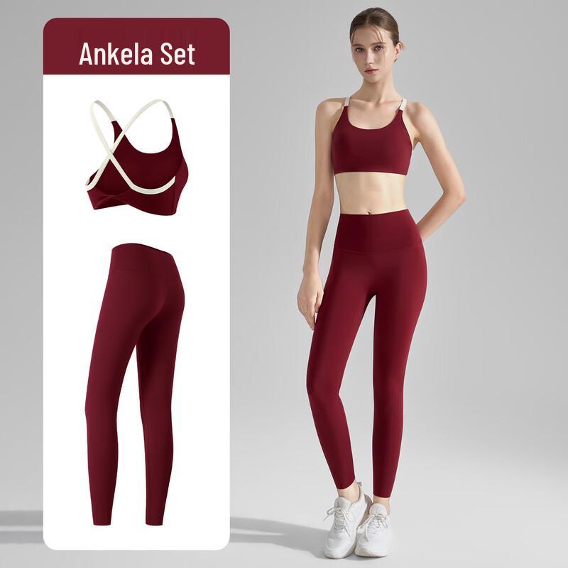 

Women s Nude-Feel Cross-Back Yoga Tank Top M