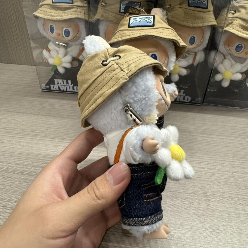 Adorable Bubble Mart Cartoon Character Keychain with Soft Vinyl Plush