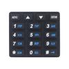 2pcs Numeric Keypad Keyboard Maintenance Silicone Two Way Radio Keyboard Replacement Parts Accessories for Baofeng -82 -82HP