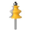 1PC Handrail Architectural Moulding Router Bit Woodworking Milling Cutter for Wood Bit Face Mill Tool - 6mm 1/4 8mm 1/2 12mm Shank