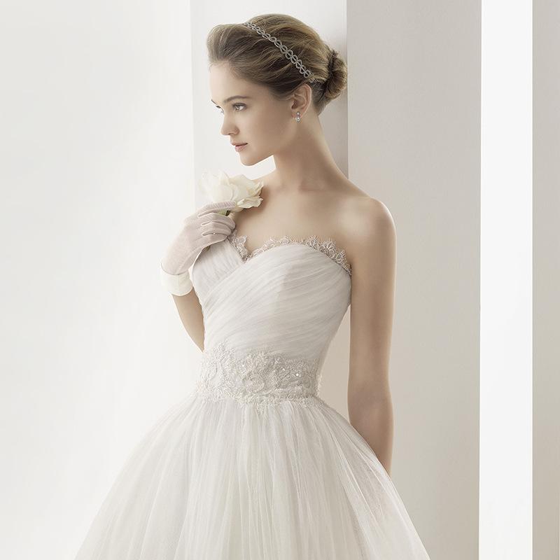 European and American Tube Top Fashion Simple Tutu Wedding Dress 1011 New Summer Bride Medium and Long Wedding Dress