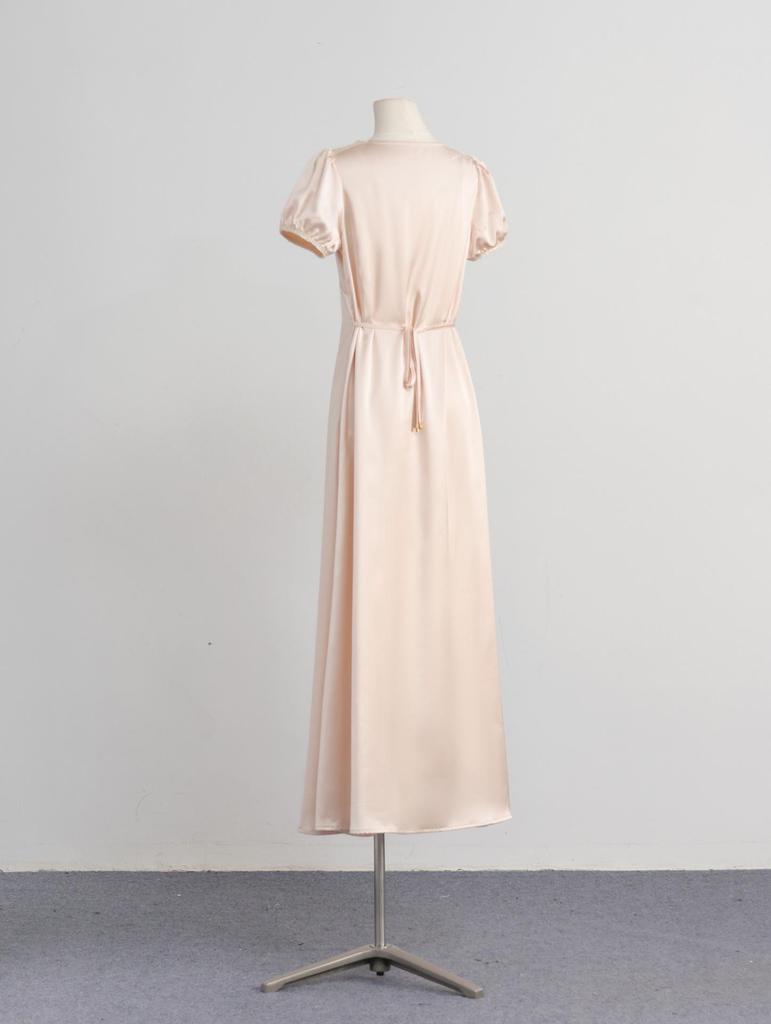 South Style Dress: Satin Lace Patchwork Long Skirt for Women