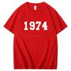 1974 Birthday Present Summer T Shirt For Men Short Sleeve Tshirt Cotton Tees Tops Graphic T Shirts Mens Clothing