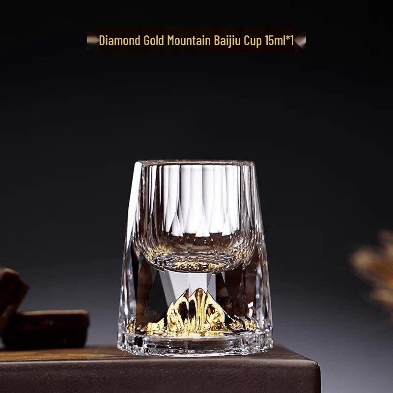 

Mingzhanxuan Creative Golden Mountain Diamond Baijiu Glass