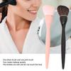 2PCS Angled Contour Brush Black Pink Artificial Fiber Accurate Coloring Soft Bristle Makeup Brush Set