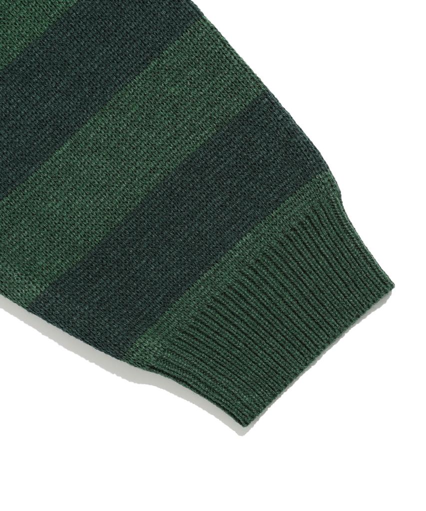 NICEGHOSTCLUB Stripe Psycho Knit_Green(Ng2Efuk600A)
