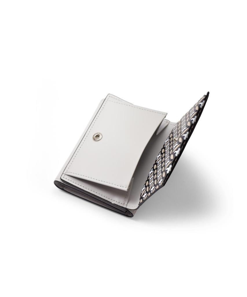 Dressteria Cesky Tri-fold Wallet with Coin Purse, Cowhide Leather, White, No. 866604